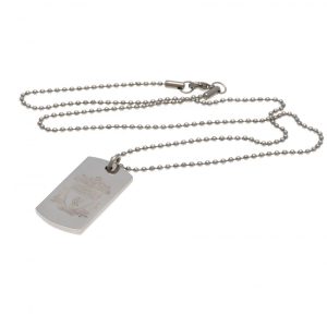 liverpool fc engraved dog tag & chain cr