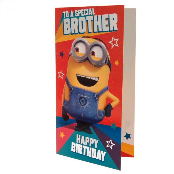 despicable me 3 minion birthday card brother