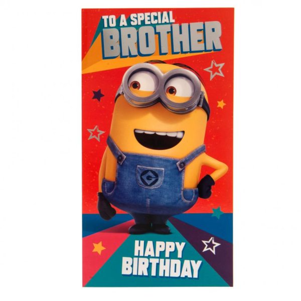 despicable me 3 minion birthday card brother