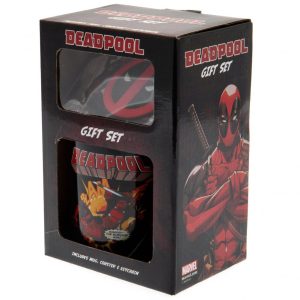deadpool mug & coaster set