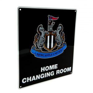 newcastle united fc home changing room sign