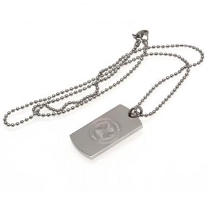 celtic fc engraved dog tag & chain