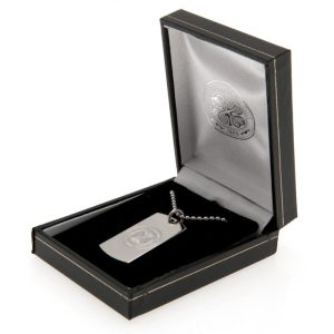 celtic fc engraved dog tag & chain