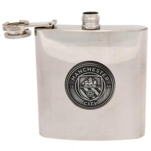 manchester city fc hip flask