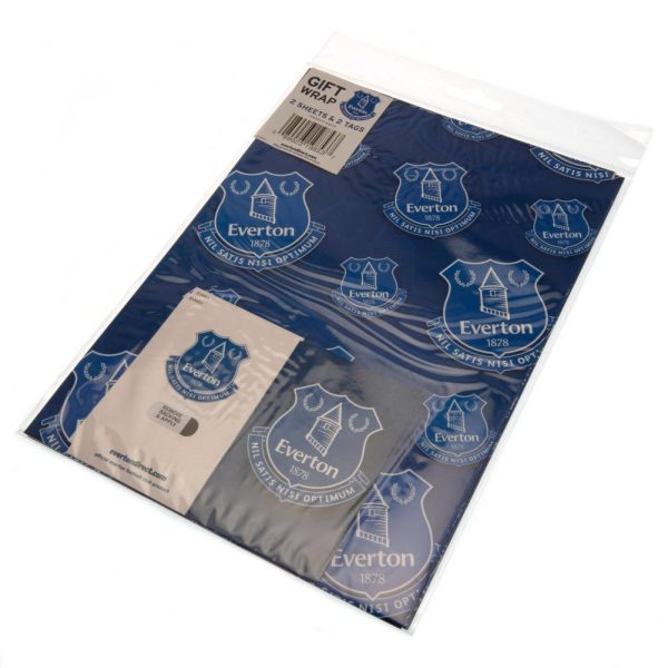 everton fc crest gift wrap