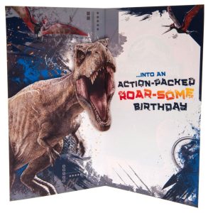 jurassic world birthday card