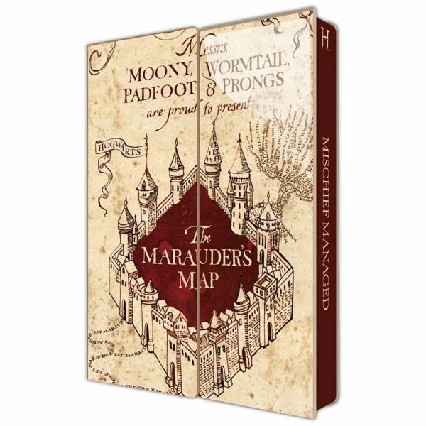 harry potter magnetic notebook marauders map