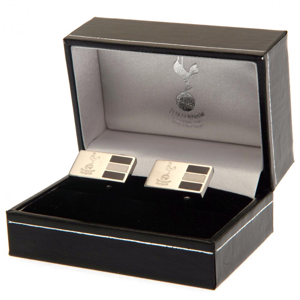 tottenham hotspur fc stainless steel stripe cufflinks