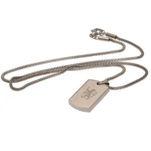 chelsea fc icon dog tag & chain