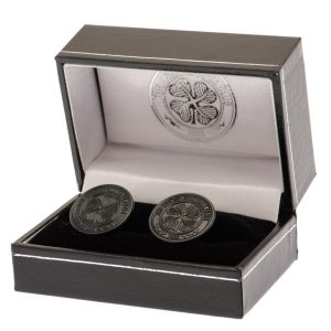 celtic fc black ip cufflinks