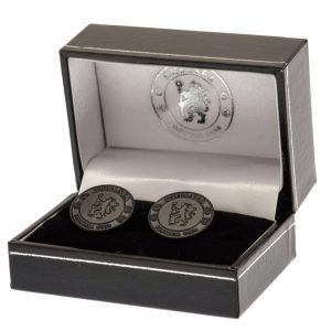 chelsea fc black ip cufflinks