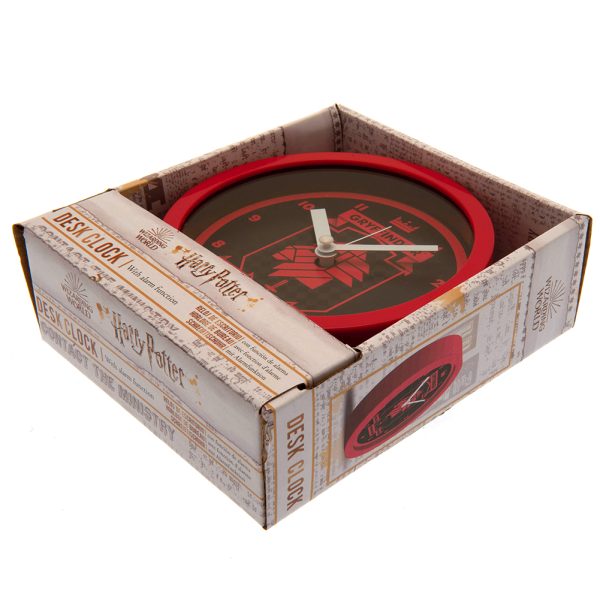 harry potter desktop clock gryffindor