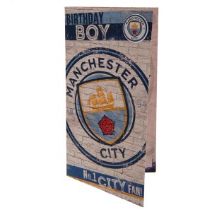 manchester city fc boy birthday card