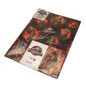 jurassic world gift wrap