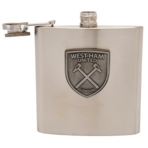 west ham united fc hip flask