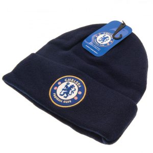 chelsea fc navy cuff beanie