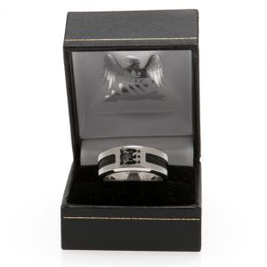 manchester city fc black inlay ring large ec