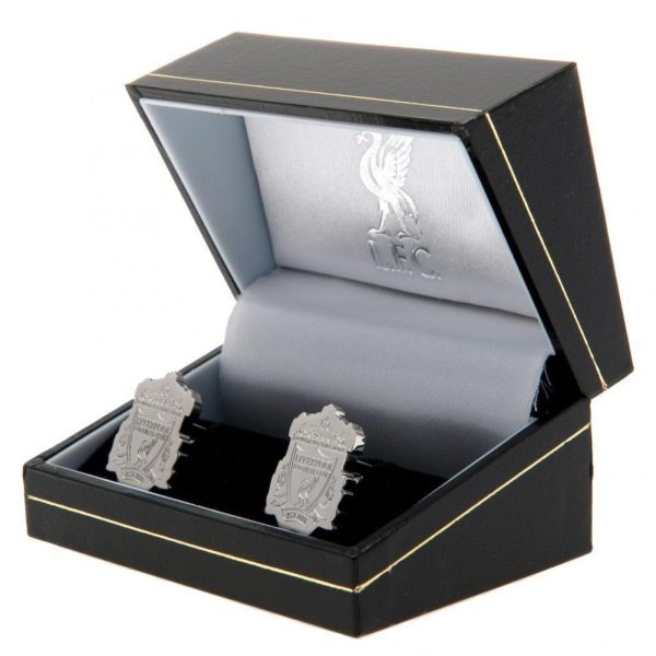 liverpool fc stainless steel formed crest cufflinks