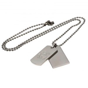 liverpool fc double dog tag & chain