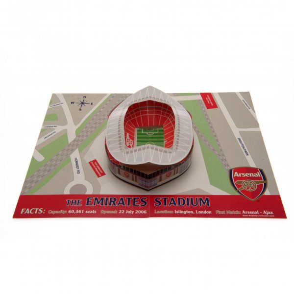arsenal fc pop up birthday card