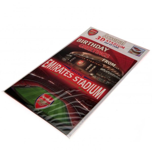 arsenal fc pop up birthday card