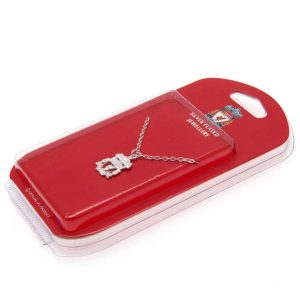 liverpool fc silver plated pendant & chain cr