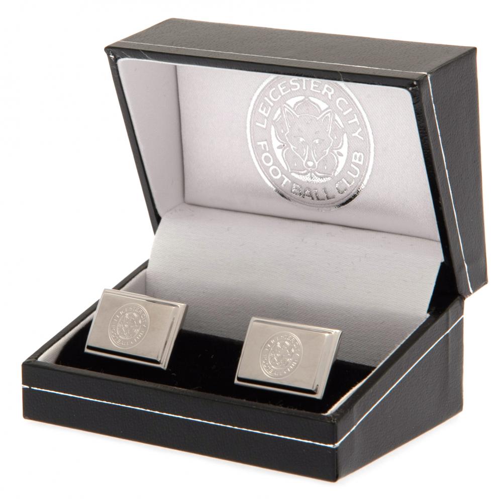 leicester city fc stainless steel cufflinks