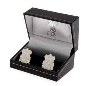 liverpool fc silver plated formed crest cufflinks