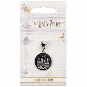 harry potter silver plated hogwarts castle charm