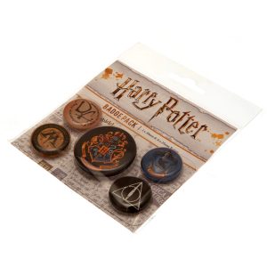 harry potter hogwarts button badge set