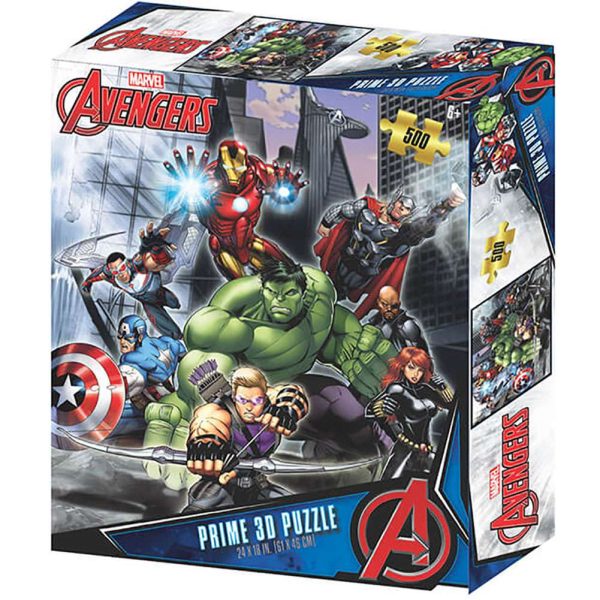 avengers 3d image puzzle 500pc