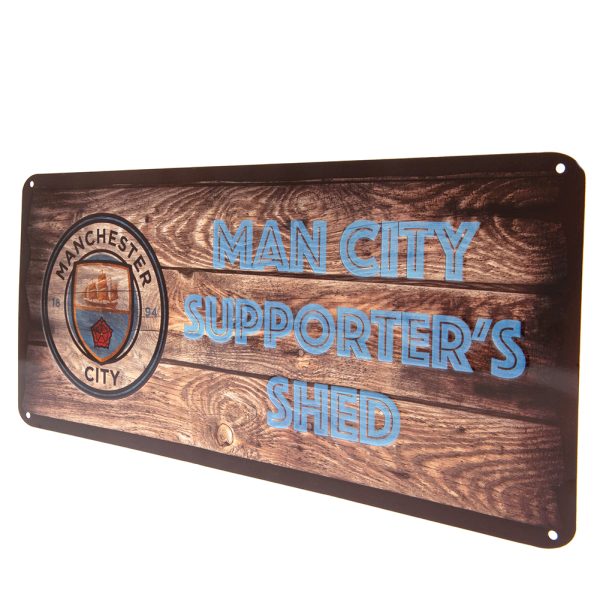 manchester city fc shed sign