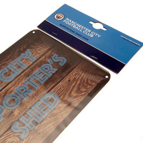 manchester city fc shed sign
