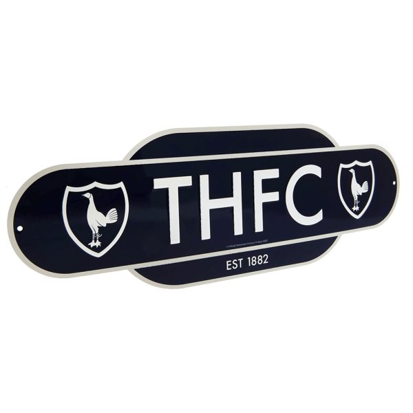 tottenham hotspur fc colour retro sign