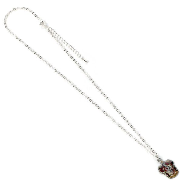 harry potter silver plated necklace gryffindor