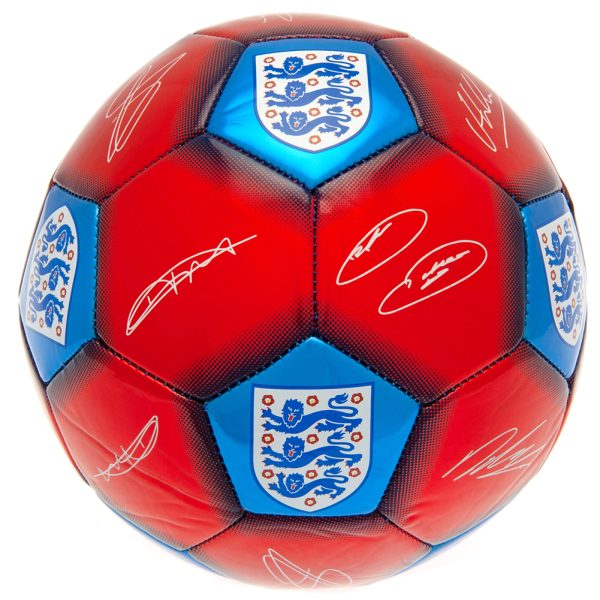 england fa red & blue signature football