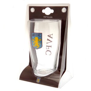 aston villa fc tulip pint glass