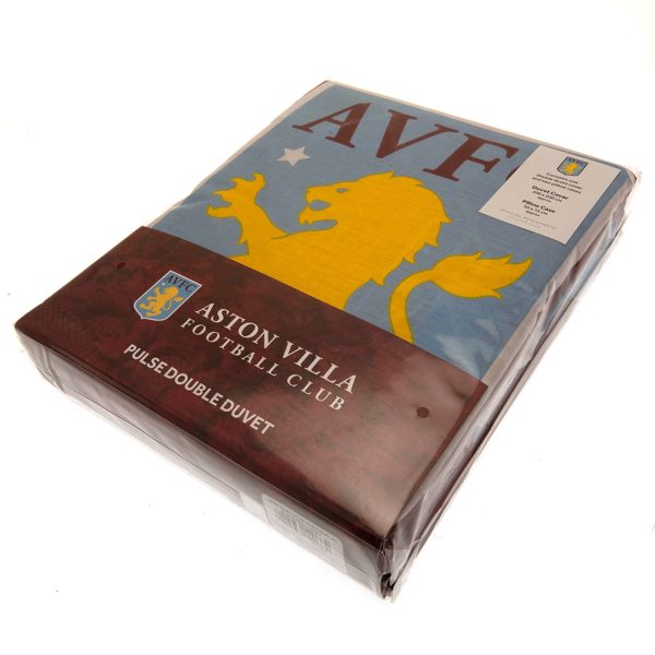 aston villa fc pulse double duvet set