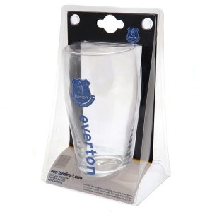everton fc tulip pint glass