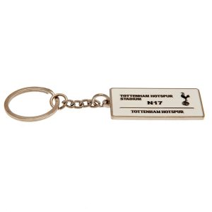 tottenham hotspur fc embossed street sign keyring