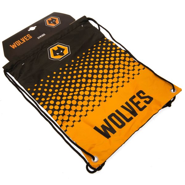 wolverhampton wanderers fc fade gym bag
