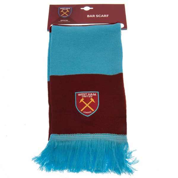 west ham united fc bar scarf