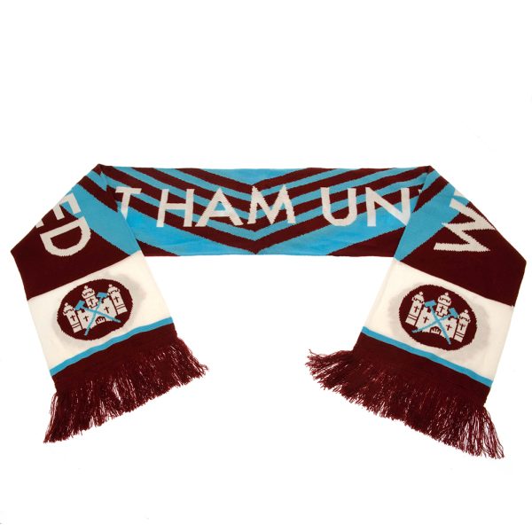 west ham united fc retro 1976 scarf