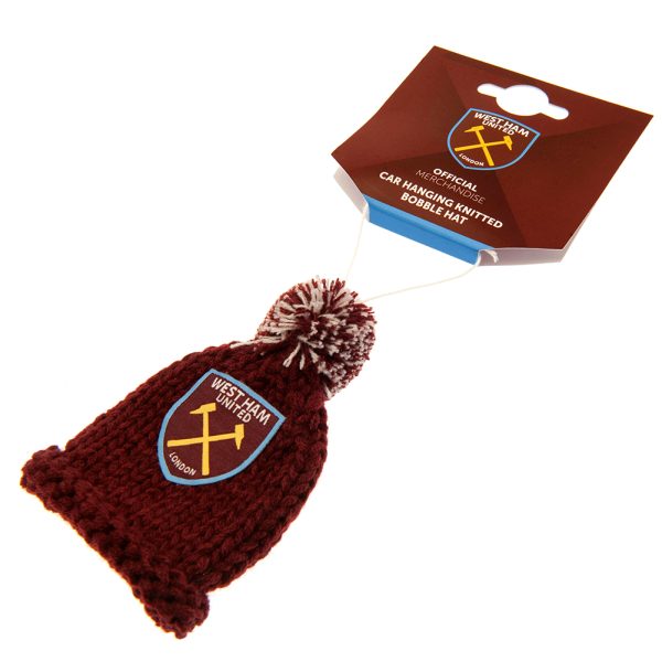 west ham united fc hanging bobble hat
