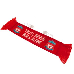 liverpool fc mini crest car scarf