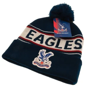 crystal palace fc text ski hat