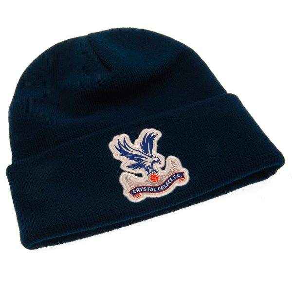 crystal palace fc navy cuff beanie