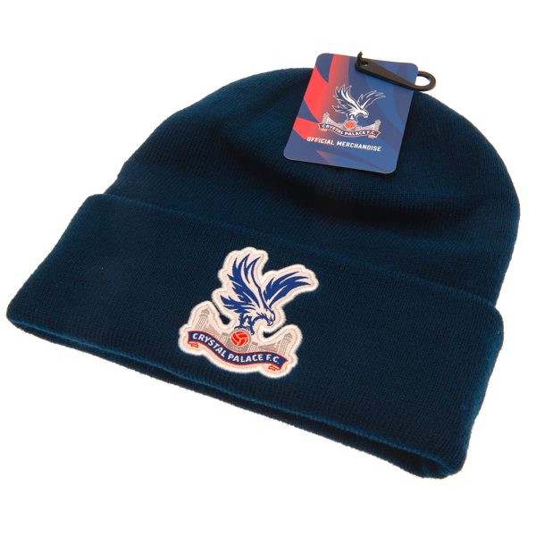 crystal palace fc navy cuff beanie