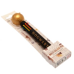 harry potter multi coloured pen golden snitch