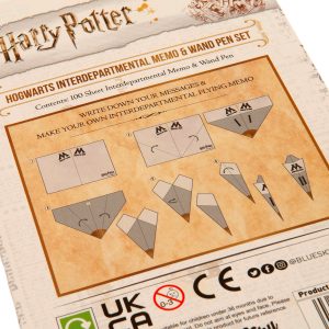harry potter memo pad & pen set
